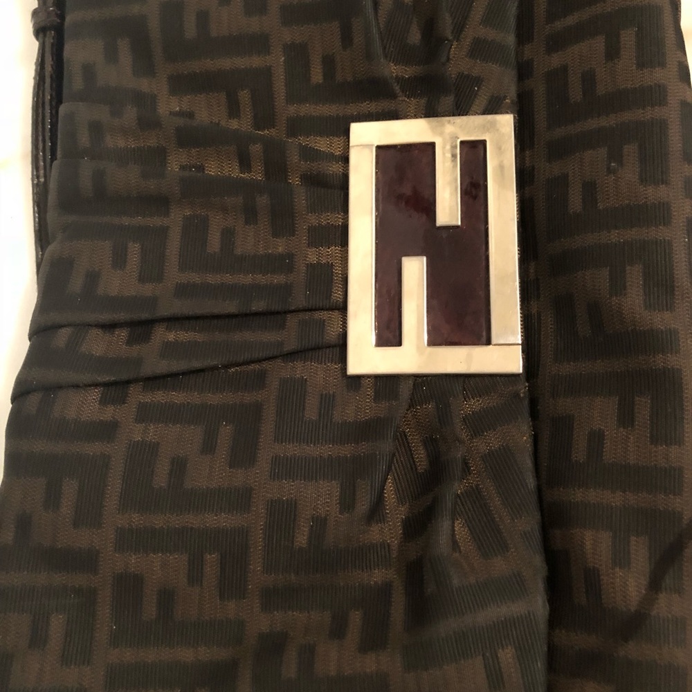 Fendi Zucca Large Flap Shoulder Bag Authentic‼️ - Picture 2 of 8
